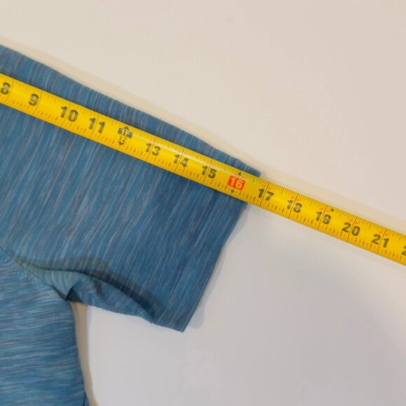 Nike Tech Knit Button Collar Shirt Men’s Medium Blue Blend - Picture 8 of 12